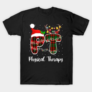 PT Therapist Physical Therapy Christmas T-Shirt